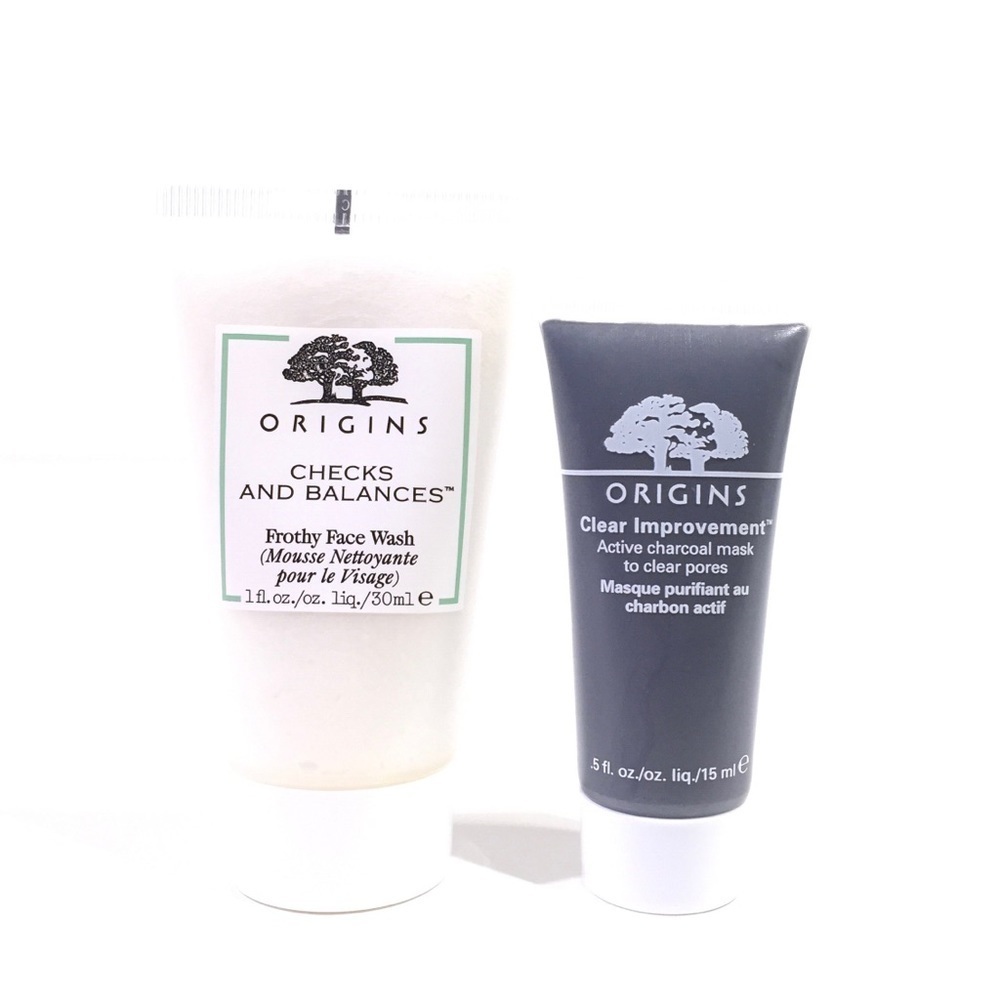 Origins Checks Balances Face Wash + Charcoal Mask